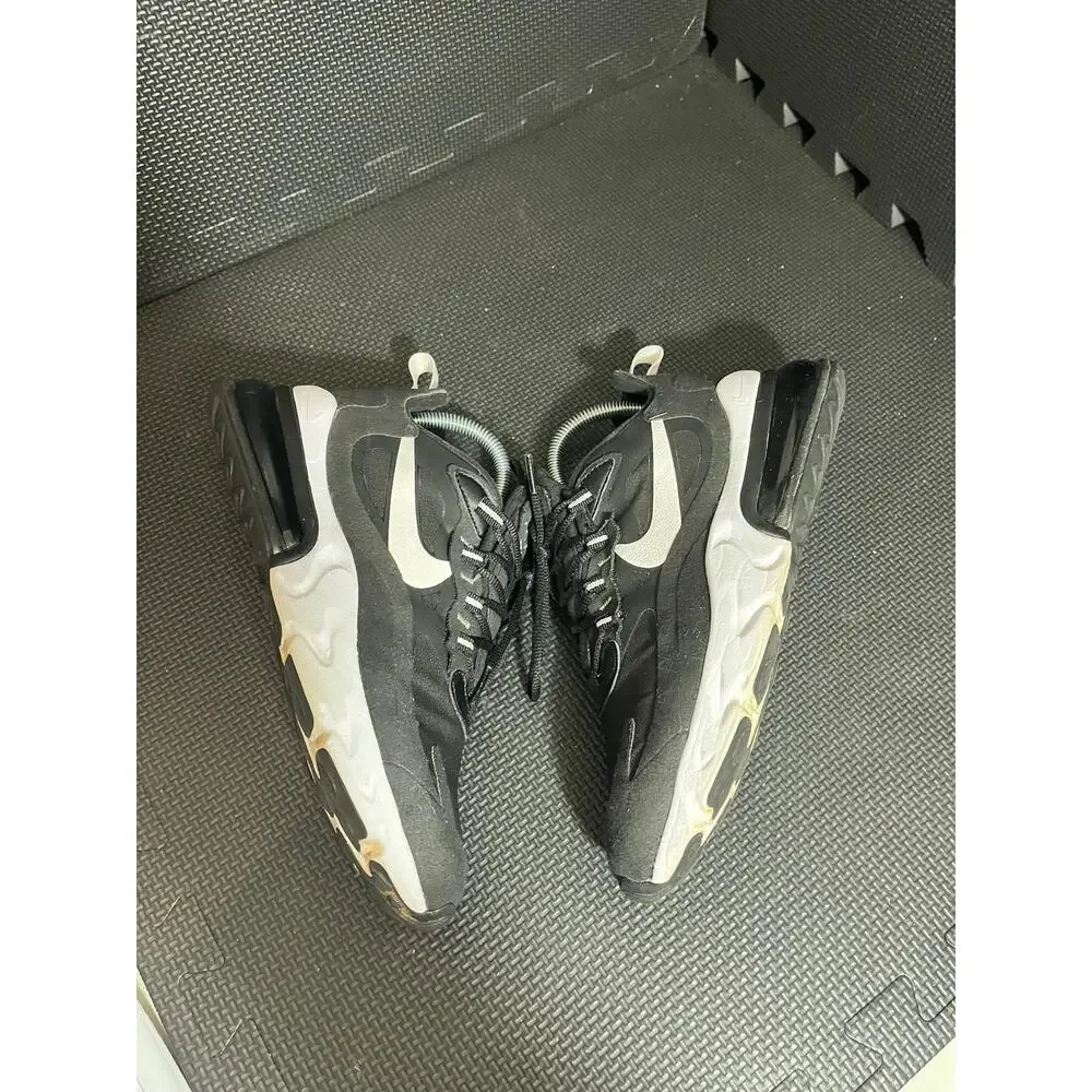 Nike‎ Air Max 270 React Sneakers Running Shoes Black White AT6174-004 US 7.5